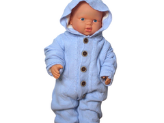 Combinezon tricotat, baietel, Blue