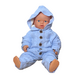 Combinezon tricotat, baietel, Blue.
